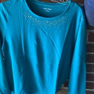 Studio Works teal long sleeve